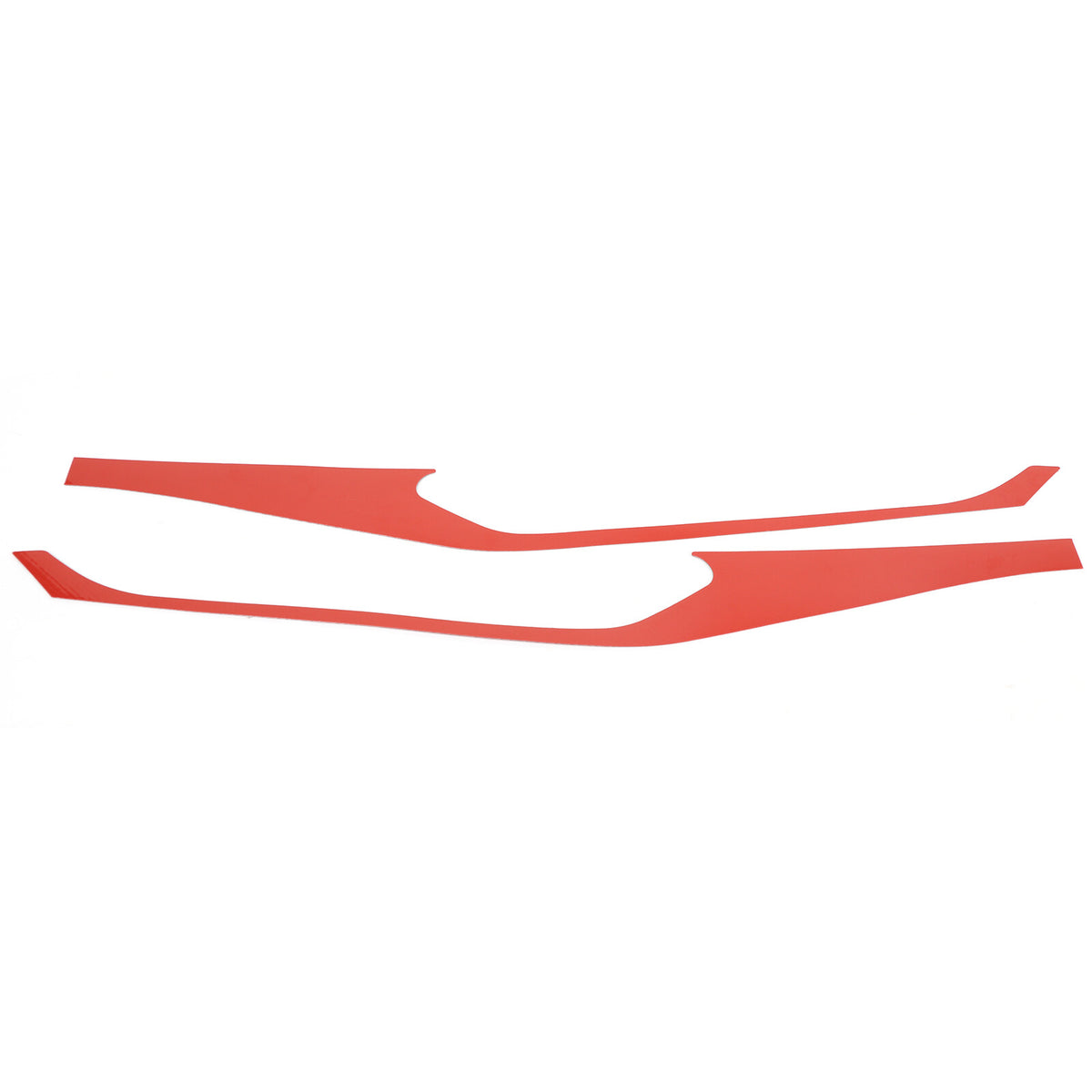 Red Carbon Fiber Interior Door Panel Anti Kick Trim Sticker For Corvette C8 US 16
