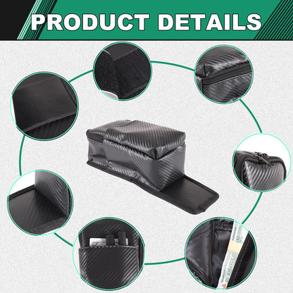 Carbon Fiber Pattern Rear Seat Center Storage Bag For Corvette C8 2020+ 12