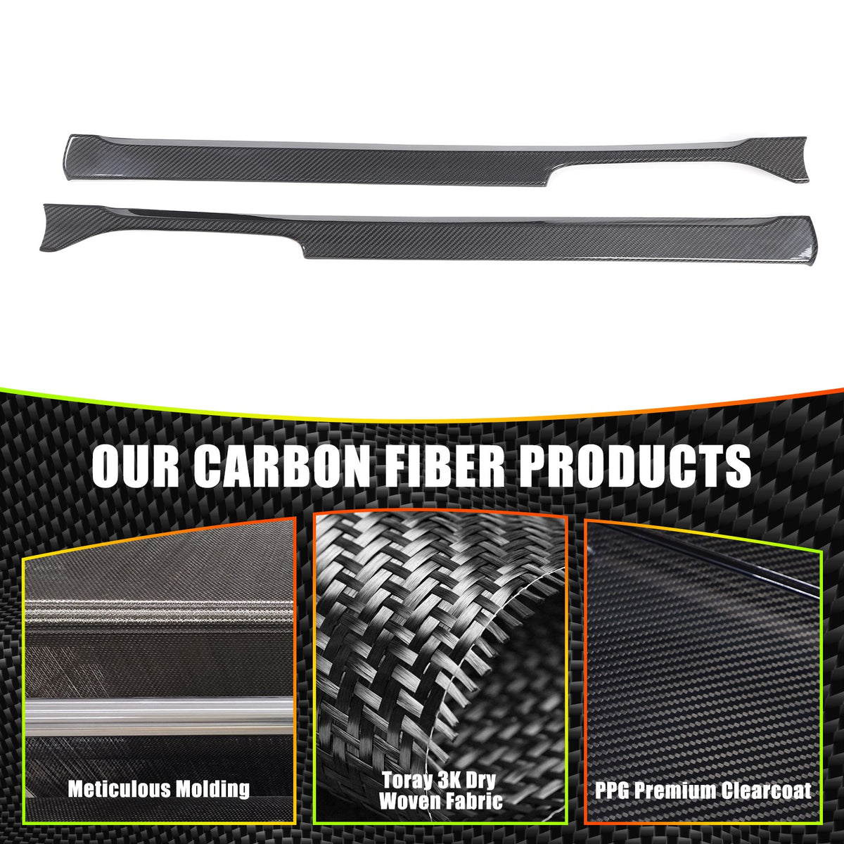 Real Carbon Fiber Center Gear Shift Side Trim For Benz G-Class W463 2019-24 5