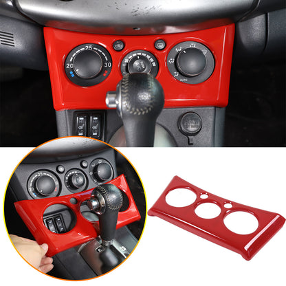 Red ABS Instrument AC Switch & CD Panel Cover Set For Mitsubishi ECLIPSE 2006-11 3
