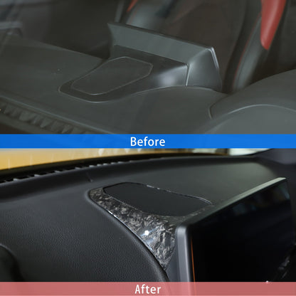 Forged Real Carbon Fiber Dashboard Speaker Trim Cover For Toyota Supra A90 2019+ 22