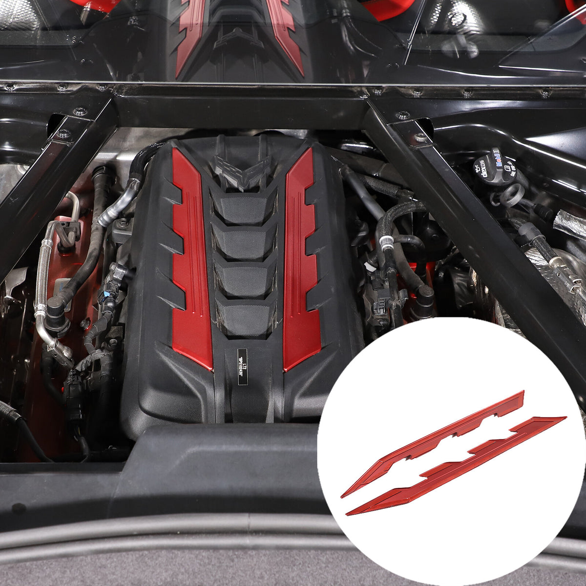 Aluminum Alloy Exterior Hood Engine License Plate Trim For Corvette C8 2020+ US - Variants 21-25 50