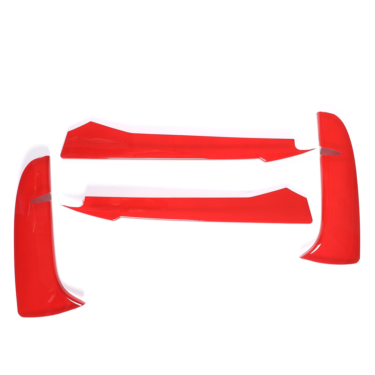 Sports Red Front Bumper Fog Light Lamp Trims for Corvette C8 2020-2025 US 13