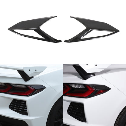 Real Carbon Fiber Rear Taillight Side Trim Cover for Corvette C8 2020+ 1