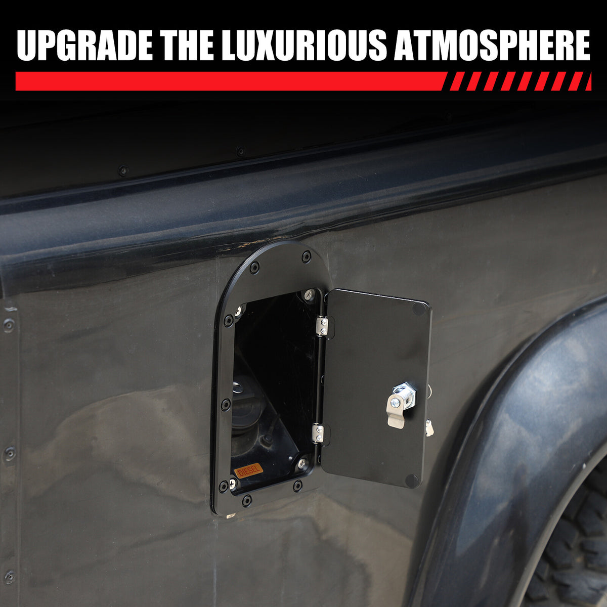 Locking Fuel Door Gas Tank Cap Cover Lock Key For LR Defender 90 110 2004-19 9