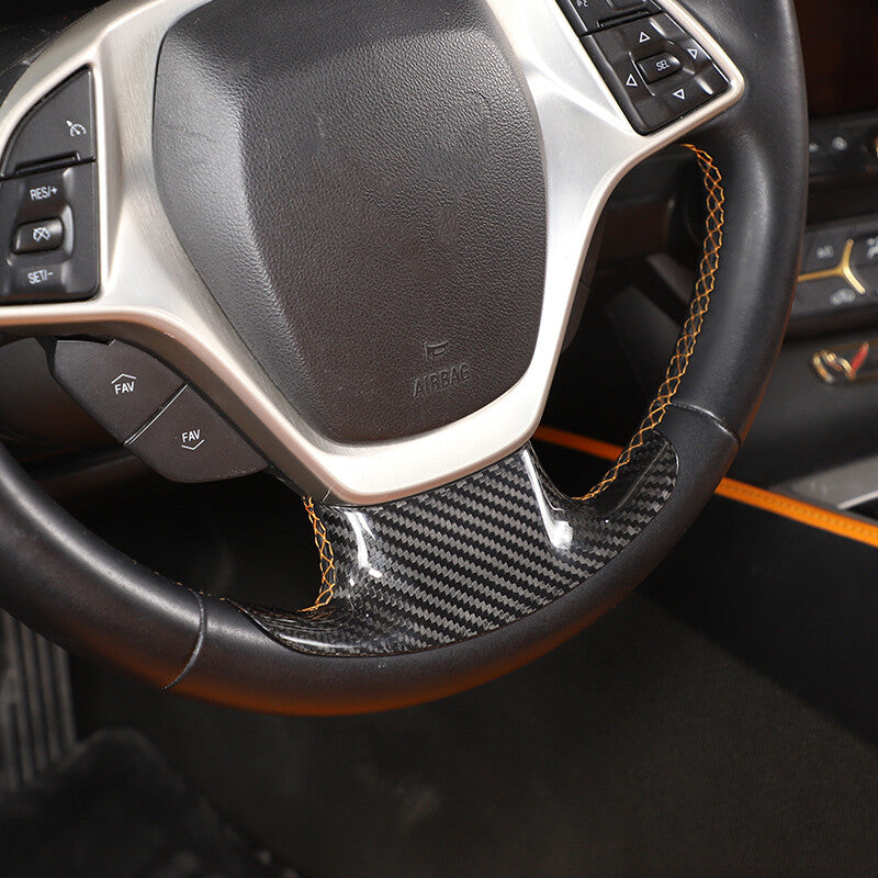 Real Dry Carbon Fiber Interior Center Full Trim Set Kit For Corvette C7 2014-19 136
