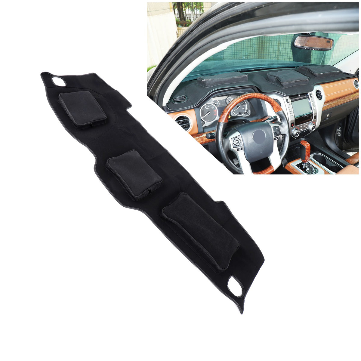 Interior Center Console Dashboard Storage Bag For Toyota Tundra 2007-2021 17