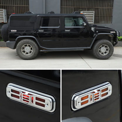 Silver Chrome Exterior Door Handle Mirror Hood Vent Trim Kit For Hummer H2 03-09 121