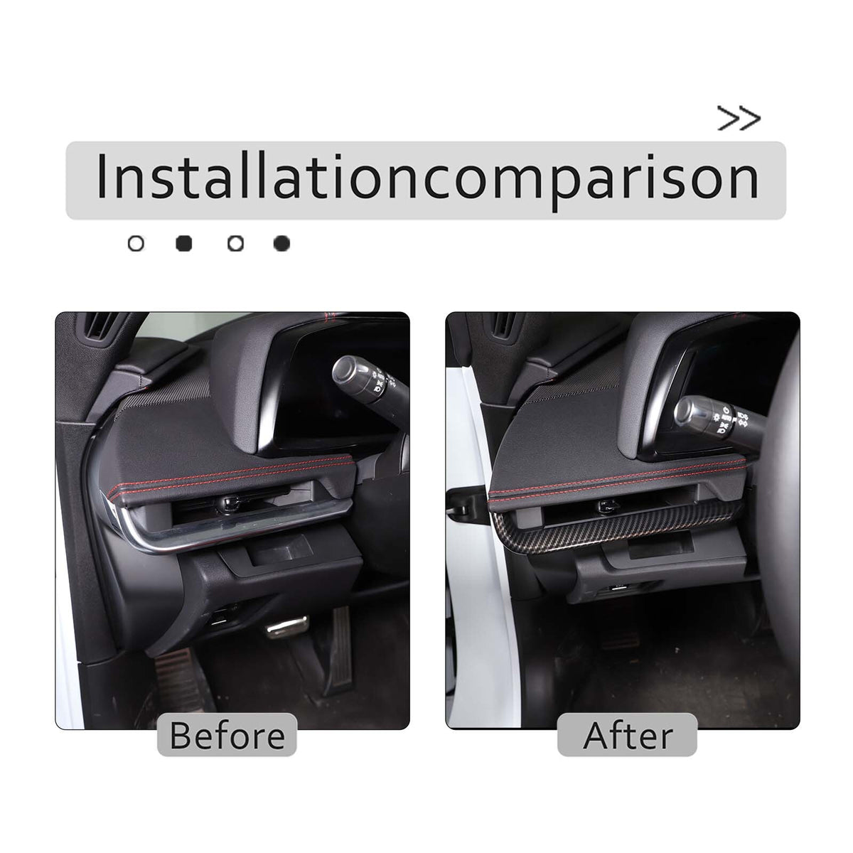 ABS Carbon Fiber Interior Full Cover Trim Kit Set For Corvette C8 2020-2025 147