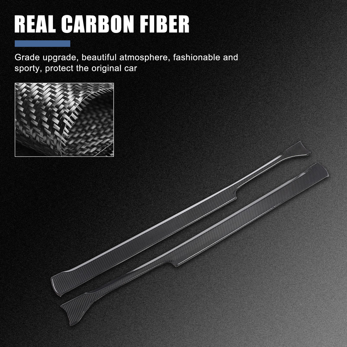 Real Carbon Fiber Center Gear Shift Side Trim For Benz G-Class W463 2019-24 4