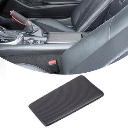 Matte Real Carbon Fiber Center Console Armrest Trim For Mazda MX-5 Miata 2016+ 16
