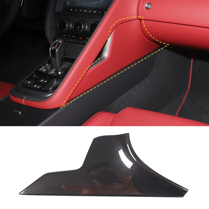 ABS Carbon Fiber Console Passenger side trim Cover Fits Jaguar F-type 2013-2024 10