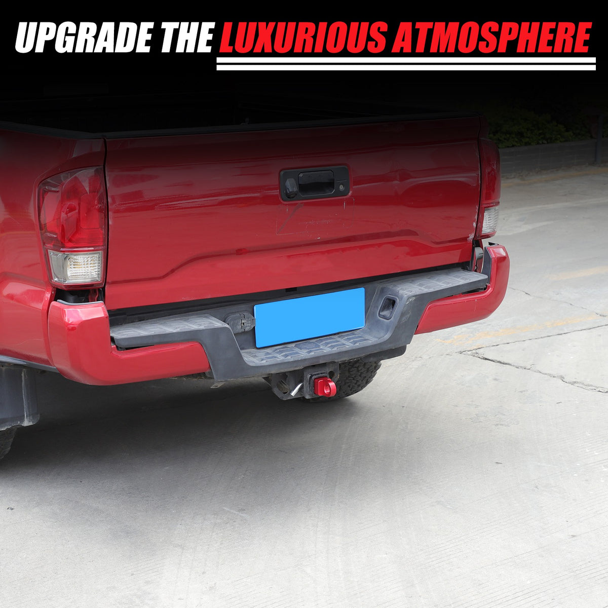 Red Aluminum Alloy Trailer Mount Receiver Hitch Tow Hook For Toyota Tacoma 16-22 16