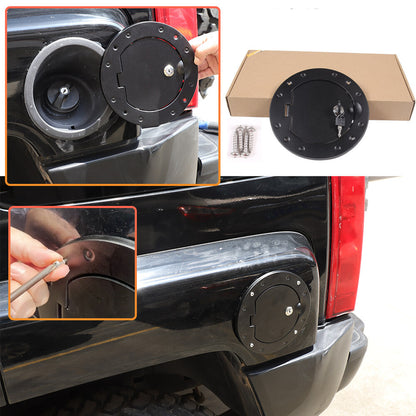 Alloy Locking Fuel Door Gas Tank Cap Cover Lock Key For Hummer H3 2006-2010 7
