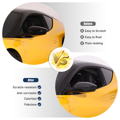 2pcs Real Carbon fiber Side Rear Mirror Cover Caps Set For Lotus EMIRA 21-25 US 7