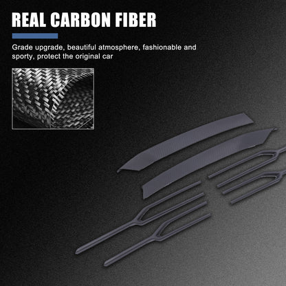 Matte Real Carbon Fiber Front Grille Bumper Trim For Lamborghini URUS 2018-2021 16