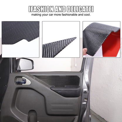Carbon Fiber Door Armrest Side Panel Trim Sticker For Nissan Frontier 2005-2021 6