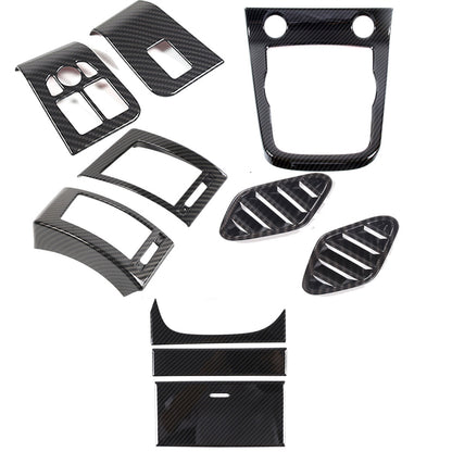 ABS Carbon Fiber Interior Center Console Trim Set Kit For Jaguar F-TYPE 13-24 1