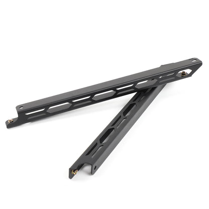 Black Steel Front Seat Adjustment Bracket Trim For LR Defender L316 2004-2018 16