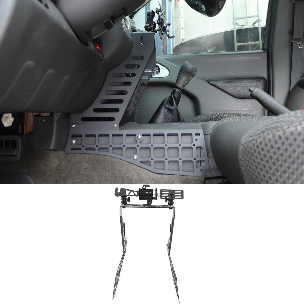 Off-Road Console Molle Panels Digital Device Mount For Nissan Frontier 2009-17 10