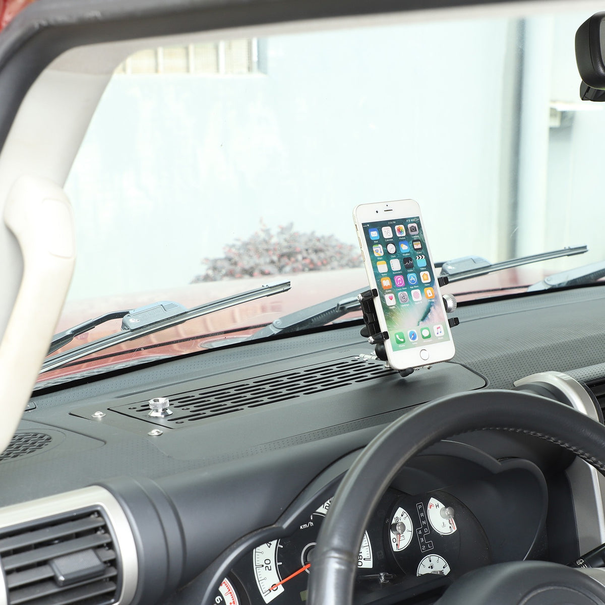 Off-Road Phone Holder with Dashboard Password Box For Toyota FJ Cruiser 2007-21 2