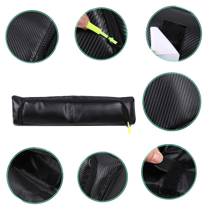 Carbon Fiber Texture Passenger Dashboard Storage Bag For LR Defender L663 2020+ 21