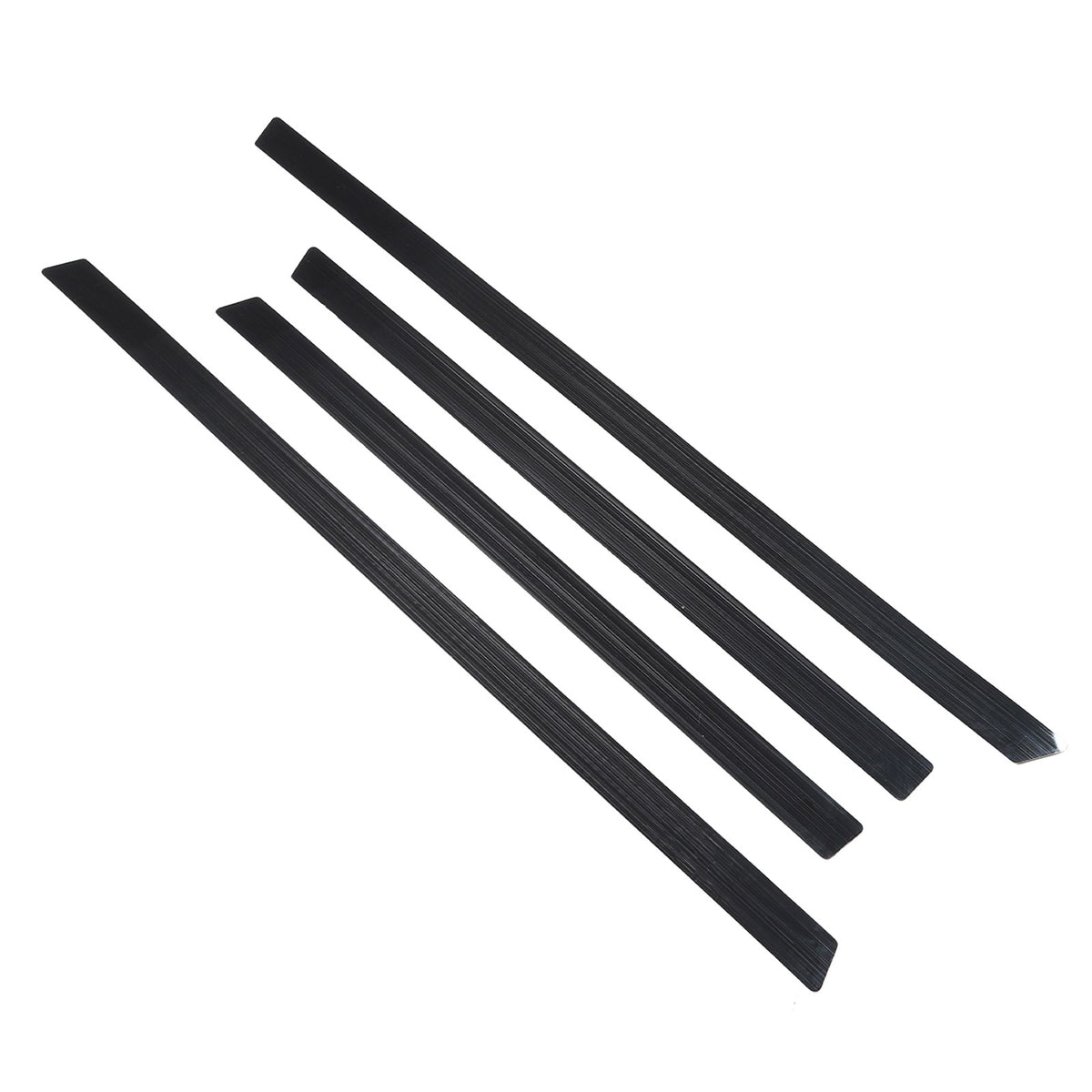 Black Titanium Stainless Steel Body Molding Trim Strips For Hummer H2 2003‑2009 12