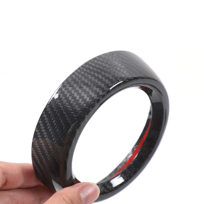 Real Carbon Fiber Center Side Air Vent Outlet Ring Trim For Alfa Romeo Tonale 5