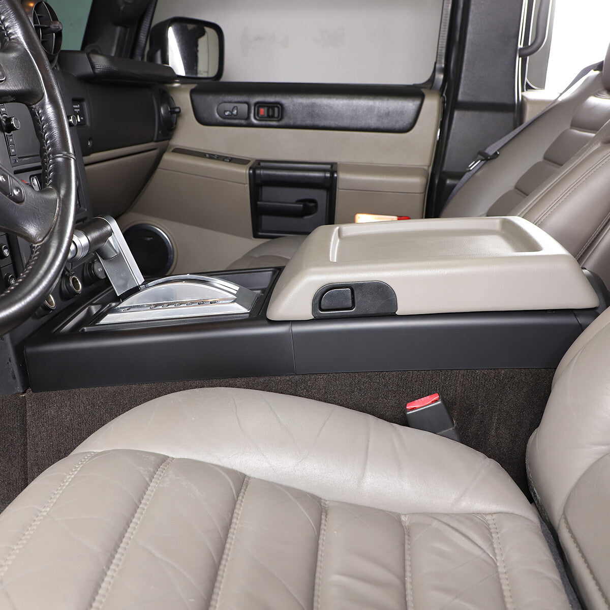 Matte Black Interior Gear Shift Panel Side Trim Cover For Hummer H2 2003-2007 US 5