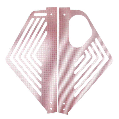 Pink Real Carbon fiber Engine Bay Side Panel Cover Overlay For Corvette C8 Coupe 12
