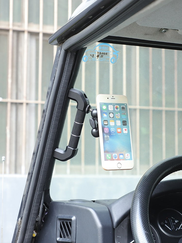 Replace Black A-Pillar Handle W/ Phone Mount For LR Defender L316 2004-2018 20