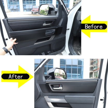 Matte Black Inner Interior Door Handle Panel Trim Cover For Toyota Tundra 2022+ 9