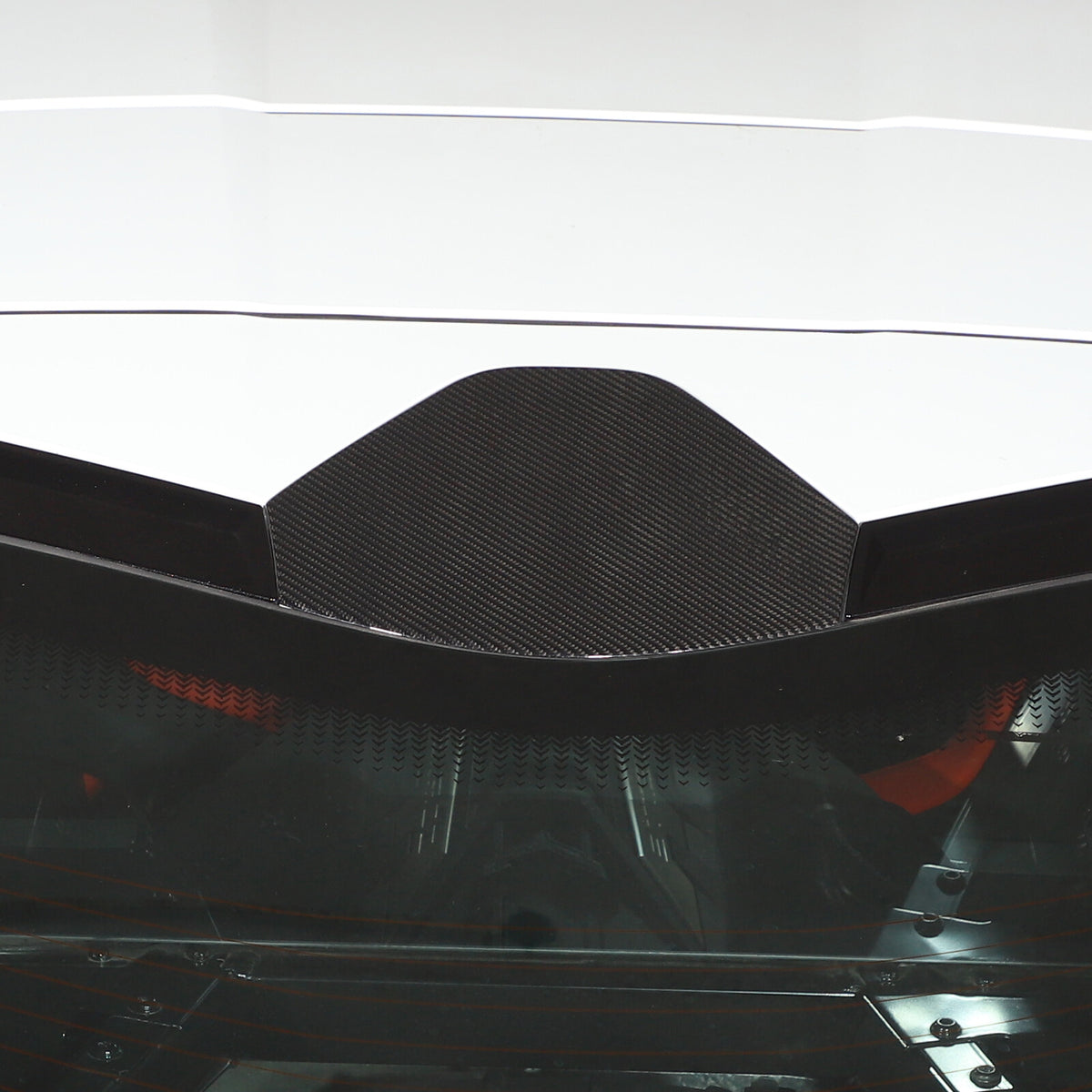 Real Carbon Fiber Rear Window Decklid Cover For Corvette C8 Coupe 2020-26 1