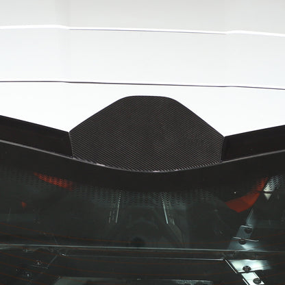 Real Carbon Fiber Rear Window Decklid Cover For Corvette C8 Coupe 2020-26 1