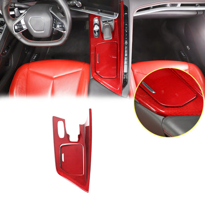 Red Center Console Gear Shift Panel Decor Cover Trim for Corvette C8 2020-25 20