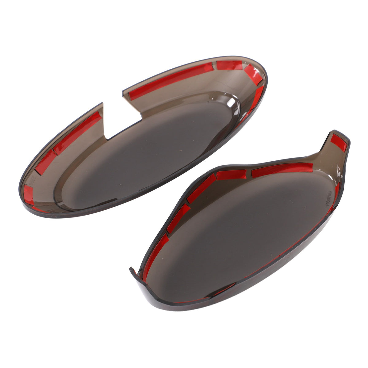 Smoked Black Front Rear Tail Light Emblem Cover Trim For Ford Maverick 2022-2024 75