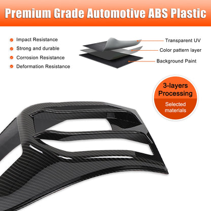 ABS Carbon Fiber Tail Light Cover Trim For Toyota FJ Cruiser 2007-2021 8