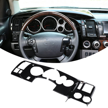 Glossy Piano Black ABS Instrument Panel Trim Cover For Toyota Tundra 2007-2013 3