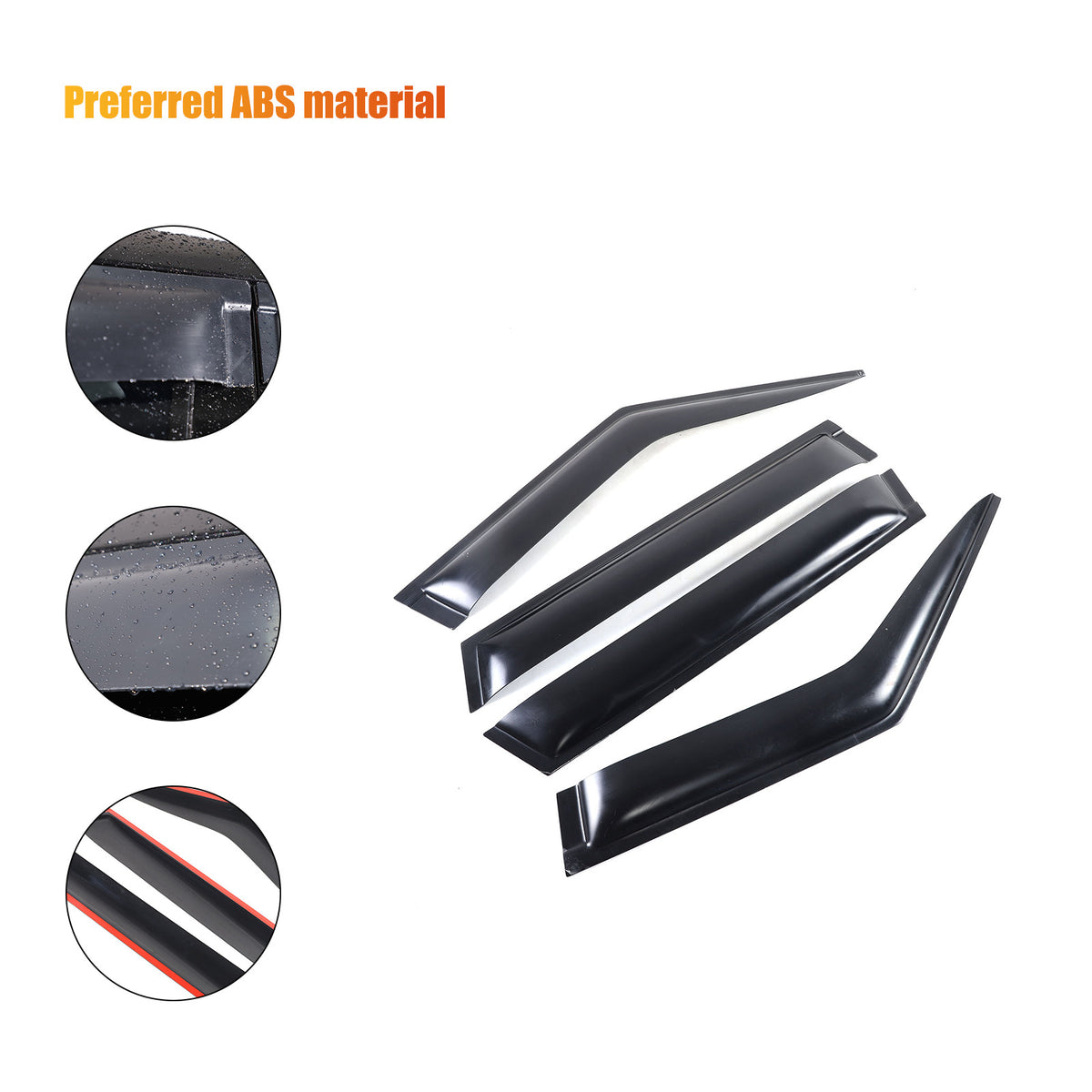 For Range Rover Vogue L460 2023+ Window Wind Visor Rain Guard Vent Deflector 15