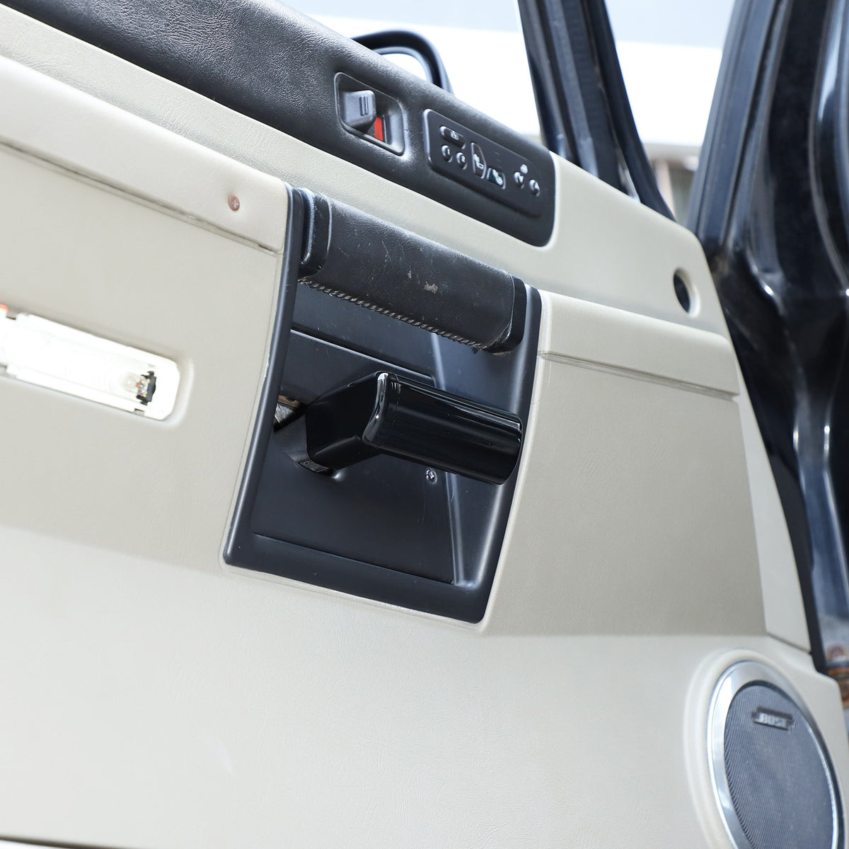Glossy Piano Black ABS Interior Door Handle Trim For Hummer H2 2003-2007 US 5