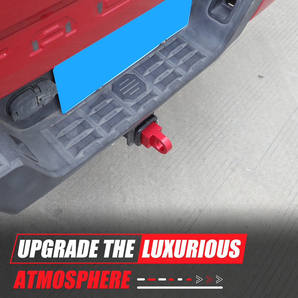 Red Aluminum Alloy Trailer Mount Receiver Hitch Tow Hook For Toyota Tacoma 16-22 15