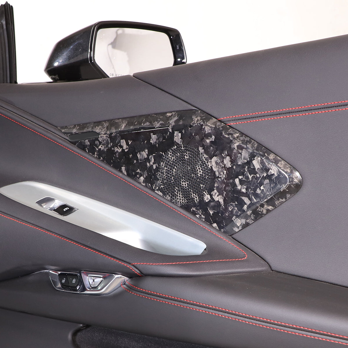 Forged Carbon Fiber Interior Door Speaker Cover For Corvette C8 Z51 Z06 1LT 20+ 8