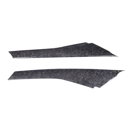 Real Forged Carbon Fiber A-pillar Panel Sticker Trim For Corvette C7 2014-2019 8