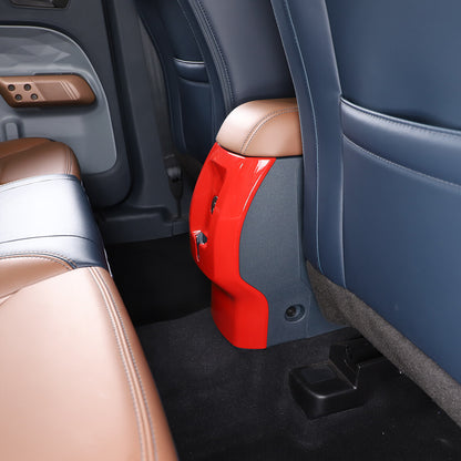 Red Interior Rear Air Outlet Vent Trim Cover Fram For Ford Maverick 2022-23 US 6