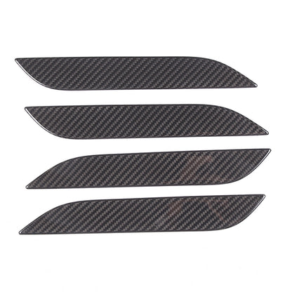 Matte Real Carbon Fiber Side Door Handle Covers For Tesla Model S Plaid 2014+ 5