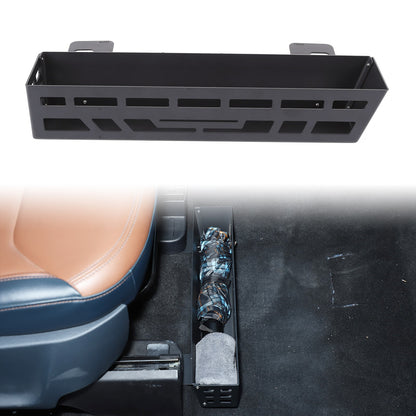 Carbon Steel & Aluminum Under Seat Storage Box Basket For Ford Maverick 2022+ 1
