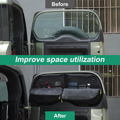 Tailgate Rear Door Cargo Trunk Storage Bag Organizer For LR Defender L663 20+ 21