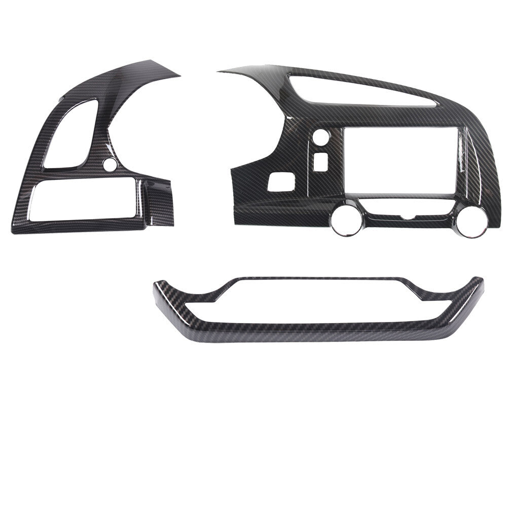ABS Carbon Interior Center Dashboard AC Air Vent Trim For Corvette C7 2014-19 6