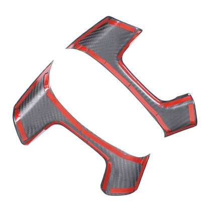 Real Dry Carbon Fiber Steering Wheel Side Button Trim For Hummer H2 2003-2007 15