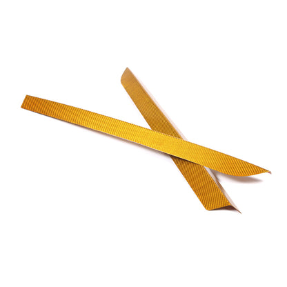 Yellow Carbon Fiber High Wing Spoiler Add-On Wicker Bill Pair For Corvette C8 13